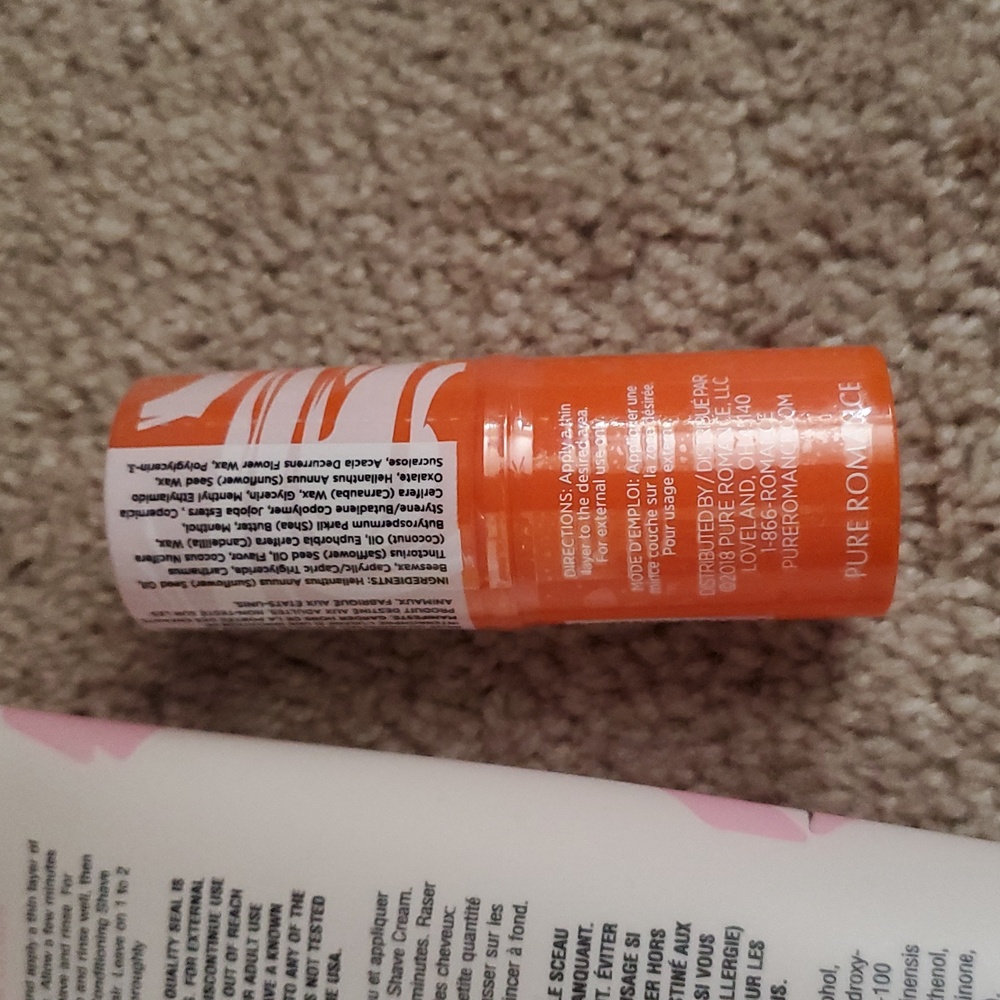 Pure Romance Flirt Shave Cream and Bosom Buddy Orange Dream Pop Set - Picture 6 of 6